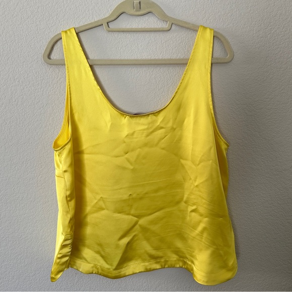NWOT LOFT 🍋 Satin Hi-Lo Hem Tank Top - Picture 5 of 5